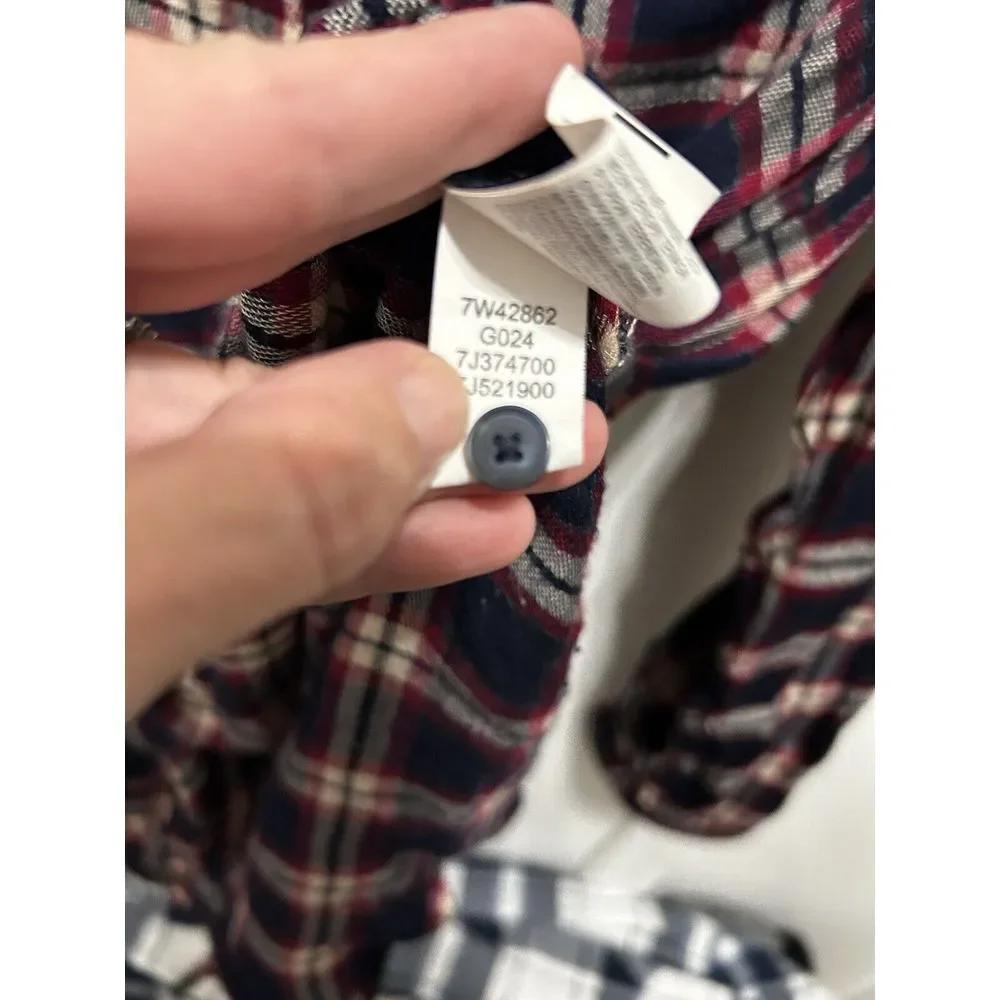 Lucky Brand Shirt Womens Medium Bungalow Plaid Soft Long Sleeve Button Slit Back - Picture 4 of 8